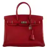 Hermès 2013 Birkin 35 Rouge Vif Epsom Palladium Hardware Quality Rep