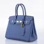 Hermès 2018 Birkin 30 Blue Brighton Togo Gold Hardware Lushentic Bags