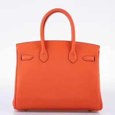 Hermès 2020 Birkin 30 Feu Togo Gold Hardware Affordable designer bag dupes