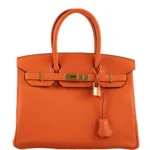 Hermès 2020 Birkin 30 Feu Togo Gold Hardware Luxury replica handbag