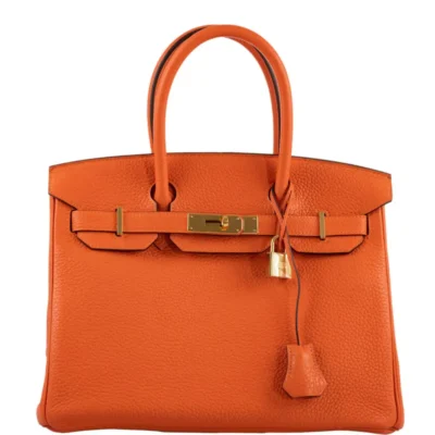 Hermès 2020 Birkin 30 Feu Togo Gold Hardware Luxury replica handbag