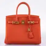 Hermès 2020 Birkin 30 Feu Togo Gold Hardware Affordable designer bag dupes