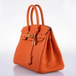 Hermès 2020 Birkin 30 Feu Togo Gold Hardware Luxury replica handbag