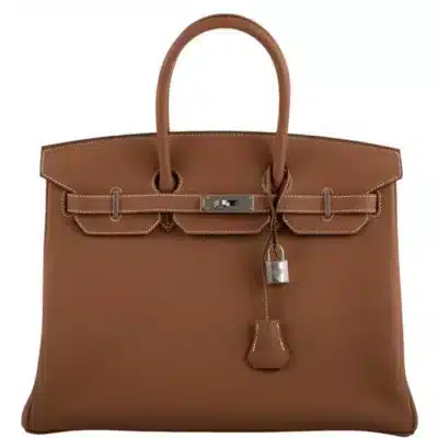 Hermès 2020 Birkin 35 Gold Togo Palladium Hardware Replica luxury handbags