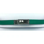 Hermès HSS 2022 Mini Kelly 20 Blue Brume/Vert Jade/Green/Gold Epsom Palladium Hardware High-quality replica