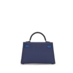 Hermès HSS 2022 Mini Kelly II 20 Tri-Color Bleu Saphir/Bleu France/Noir Epsom Palladium Hardware Luxury bag lookalikes