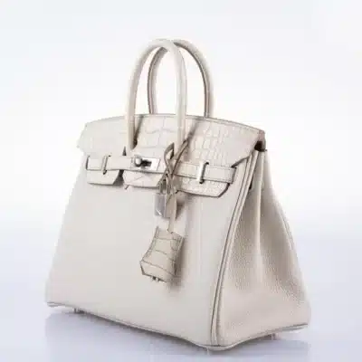 Hermès Birkin 25 Touch Beton Matte Alligator Mississippiensis & Togo Palladium Hardware Lushentic reviews