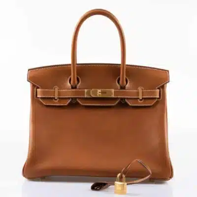 Hermès Rare Collectible Birkin 30 Barenia Faubourg Togo Gold Hardware Replica Designer Bags