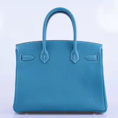 Hermès Birkin 30 Blue Jean Togo Palladium Back1