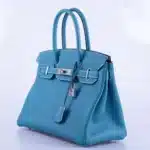 Hermès Rare Collectible Birkin 30 Blue Jean Togo Palladium Hardware