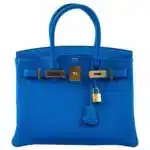 Hermès Birkin 30 Blue Zellige Togo Gold Hardware luxury bags