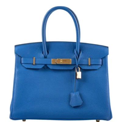 Hermès Birkin 30 Blue Zellige Togo Gold Hardware Lushentic quality