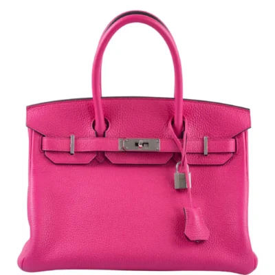 Hermès Birkin 30 Shocking Rose Togo Palladium Hardware