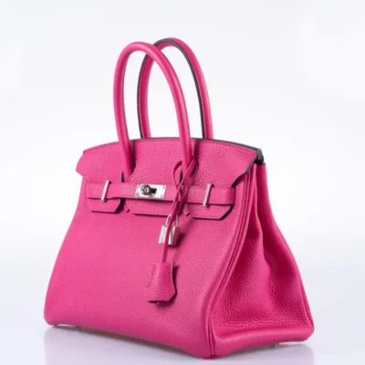 Hermès Birkin 30 Shocking Rose Togo Palladium Hardware