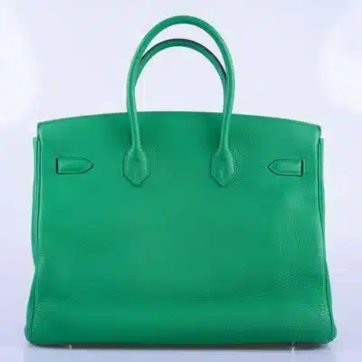 Hermès Birkin 35 Bambou (Bamboo) Green Togo Palladium Back1