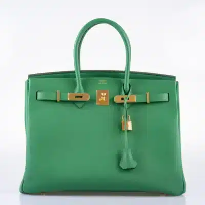 Hermès Birkin 35 Cactus Epsom Gold Front2