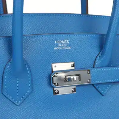 Hermès Birkin 35 Mykonos Epsom logo