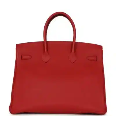 Hermès Birkin 35 Rouge Casaque Togo Palladium Hardware