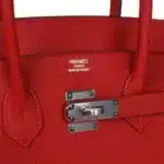 Hermès Birkin 35 Rouge Casaque Togo Palladium Hardware