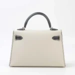 Hermès HSS 2024 Mini Kelly II Craie and Black Epsom Permabrass Hardware Lushentic reviews