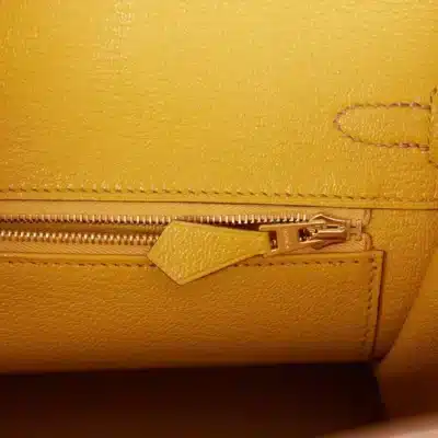 Hermès HSS Birkin 25 Gold and Jaune Ambre Togo Brushed Gold Hardware