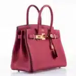 Hermès HSS Birkin 30 Rouge Grenat and Blue Nuit Togo Gold Hardware Replica inspired