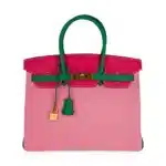 Hermès HSS Birkin 35 Rose Confetti/Rose Tyrien/Bamboo Epsom Brushed Gold Hardware