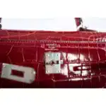 Hermès HSS Kelly 25 Sellier Braise Shocking Rose Interior Shiny Alligator Mississippiensis Palladium Hardware replica handbags online