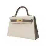 Hermès HSS Mini Kelly 20 Sellier Craie and Etoupe Epsom Gold Hardware replica handbags online