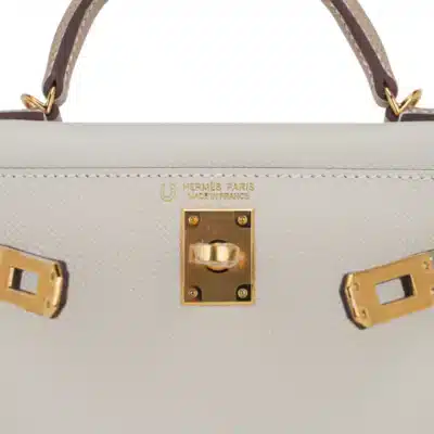 Hermes HSS Mini Kelly 20 Sellier Nata and Trench Epsom Gold Logo2