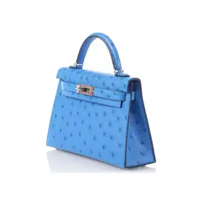 Hermès Mini Kelly 20 Bleu Bleuet Ostrich Palladium Hardware Lushentic reviews