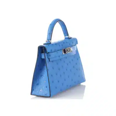 Hermès Mini Kelly 20 Bleu Bleuet Ostrich Palladium Hardware Lushentic reviews