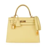 Hermès Kelly 25 Jaune Poussin Epsom Gold Hardware Affordable designer bag dupes