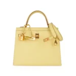 Hermès Kelly 25 Jaune Poussin Epsom Gold Hardware Affordable designer bag dupes