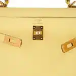 Hermès Kelly 25 Jaune Poussin Epsom Gold Hardware Affordable designer bag dupes