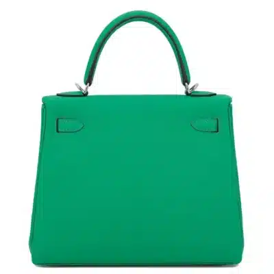 Hermès Kelly 25 Menthe Togo Palladium Hardware Lushentic quality