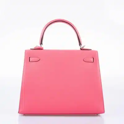 Hermès Kelly 25 Sellier Rose Azalee Epsom Palladium Hardware Fake luxury bags for sale