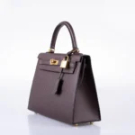 Hermès Kelly 25 Sellier Rouge Epsom Gold Hardware Best Lushentic Bags