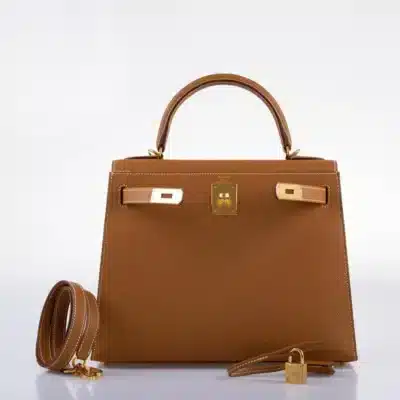 Hermès Kelly 28 Sellier Gold Epsom front2