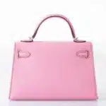 Hermès Limited Edition Mini Kelly 20 II Sellier 5P Bubblegum Pink Epsom Palladium Hardware dupes bag