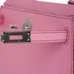 Hermès Limited Edition Mini Kelly 20 II Sellier 5P Bubblegum Pink Epsom Palladium Hardware dupes bag