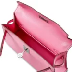 Hermès Mini Kelly 20 II Sellier 5P Bubblegum Pink Epsom Palladium Hardware Quality Rep