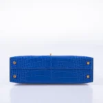 Hermès Mini Kelly 20 II Sellier Blue Royal Matte Alligator Mississippiensis Gold Hardware High-quality Lushentic Grade