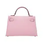 Hermès Mini Kelly 20 Mauve Sylvestre Epsom Palladium Hardware Luxury replica handbags