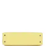 Hermès Mini Kelly 20 Sellier Limoncello Chevre Palladium Hardware