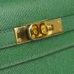 Hermès Mini Kelly 20 Sellier Vert Clair Epsom Gold Hardware Handmade replica bags