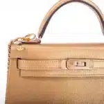 Hermès Rare Collectible Mini Kelly 20 Sellier Olympic Gold Metallic Doré Chevre Chamkilight Gold Hardware Lushentic Replica