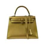 Hermès 2005 Kelly 25 Sellier Gold Chevre Gold Hardware Quality Replica