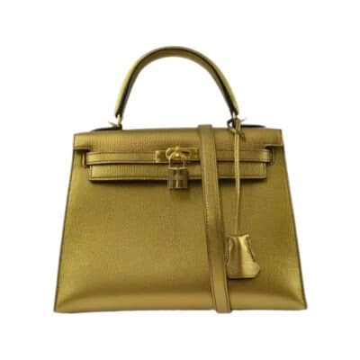 Hermès 2005 Kelly 25 Sellier Gold Chevre Gold Hardware Quality Replica