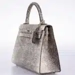 Hermès 2010 Kelly 25 Sellier Ombre Lizard Palladium Hardware dupes bag